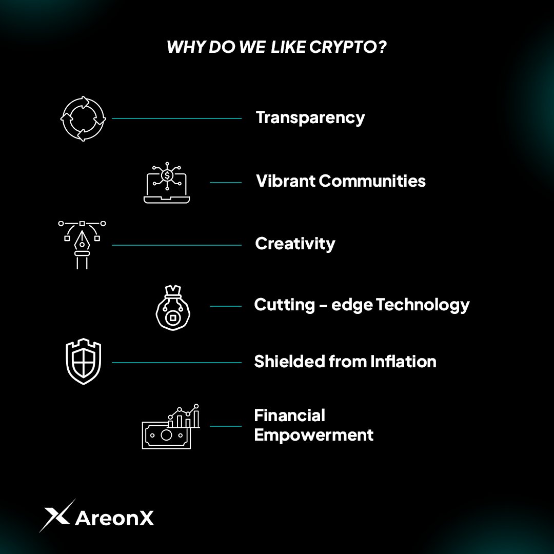 Why do we like crypto? #AreonX #WeAreOn
