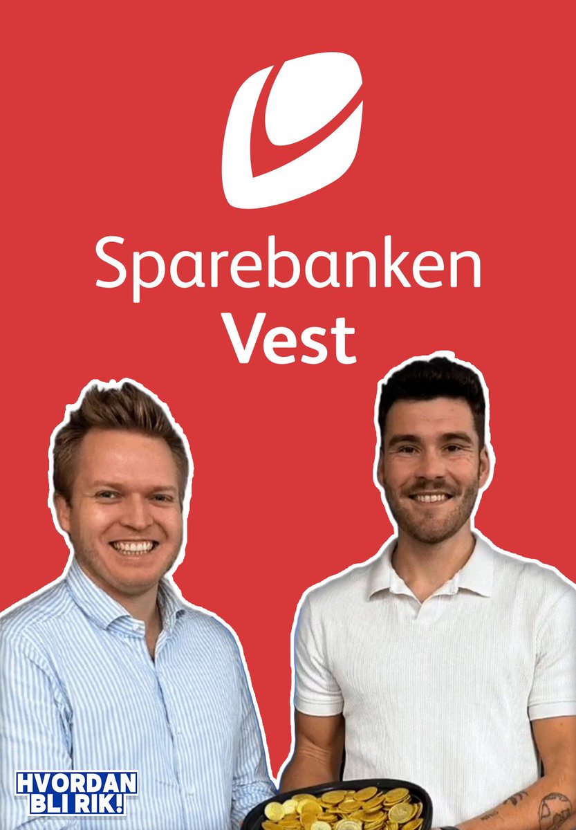 Det er med stor glede at vi har fått på plass vår første samarbeidspartner på podkasten, Hvordan bli rik! Sparebanken Vest deler vår visjon om å løfte fram de som tør å satse her på Vestlandet, og med like verdier så passet dette perfekt for begge parter. @mreiendom