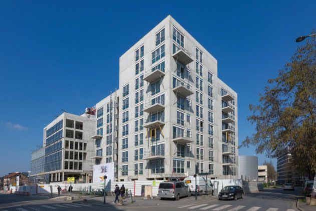 A @93Romainville, Les Maçons Parisiens construisent la résidence 'Hortea', un ensemble immobilier de 69 logements : buff.ly/439nFD2 Maîtres d’ouvrage : SEMIIC PRO et @Icade_Officiel, conçu par l’atelier d’architecture ARCHI5.