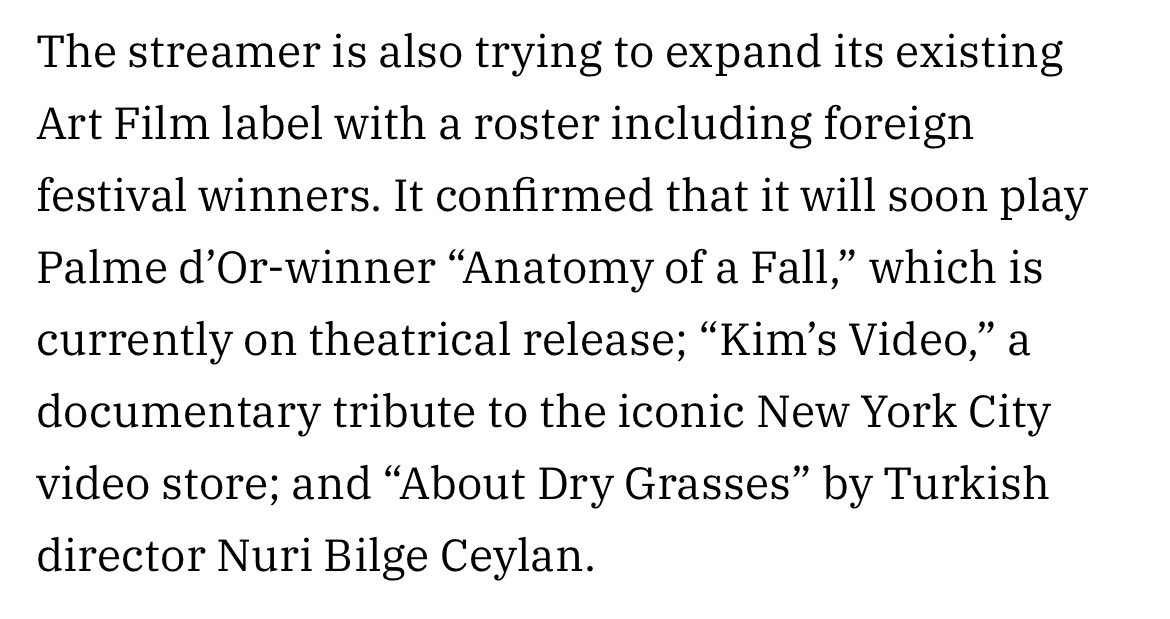 in addition not only #ToTheWonder is mentioned, @variety also noted that @iQIYI is planning to expand its existing Art Film label (incl. foreign festival winners catalogue). It’s confirmed that we can watch “Anatomy of a Fall” & others on the app soon! 

Kudos to 🥝!