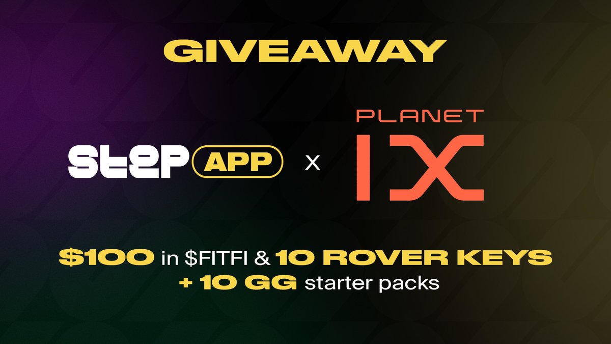 🎉 New TaskOn Campaign Now Live! Get ready for an exhilarating #TaskOn campaign happening from April 8th to 15th, brought to you by #StepApp and #PlanetIX! 👉 taskon.xyz/campaign/detai… 🏆 Prize Pool: 10 x $10 worth of $FITFI 10 x 10 Rover Keys and 10 GG Starter packs 🎊 Winners…