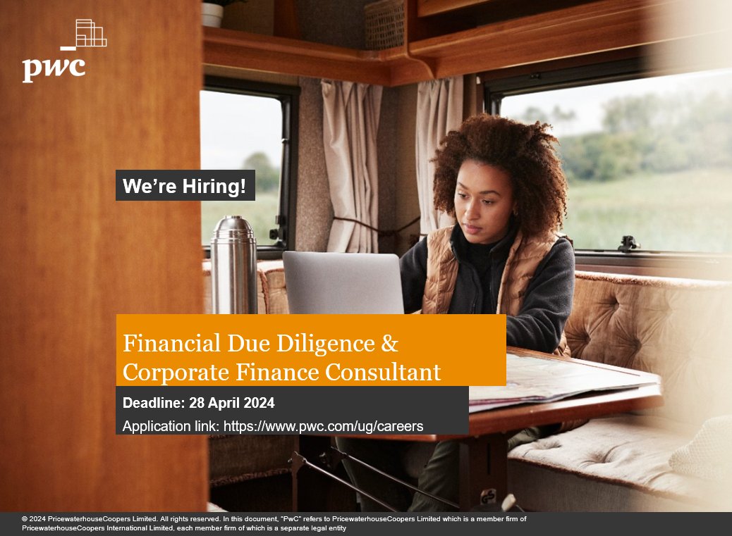 We are looking to hire a Financial Due Diligence & Corporate Finance Consultant with experience in Valuations, Due Diligence, Structuring deals and transactions and / or Merger and Acquisitions (M&A) Send in your application by 28 April 2024. ow.ly/wo0450Ra9eG
