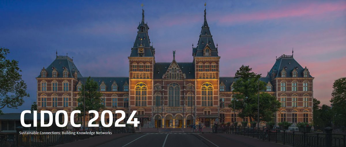 The Call for Contributions for CIDOC Conference 2024, that will behosted in @rijksmuseum (Amsterdam), from the 11th to the 15th November, is now available. Read more: digitalmeetsculture.net/article/cidoc-… #callforpapers #CallForContribution #symposium2024 #conference2024 #knowledgenetwork