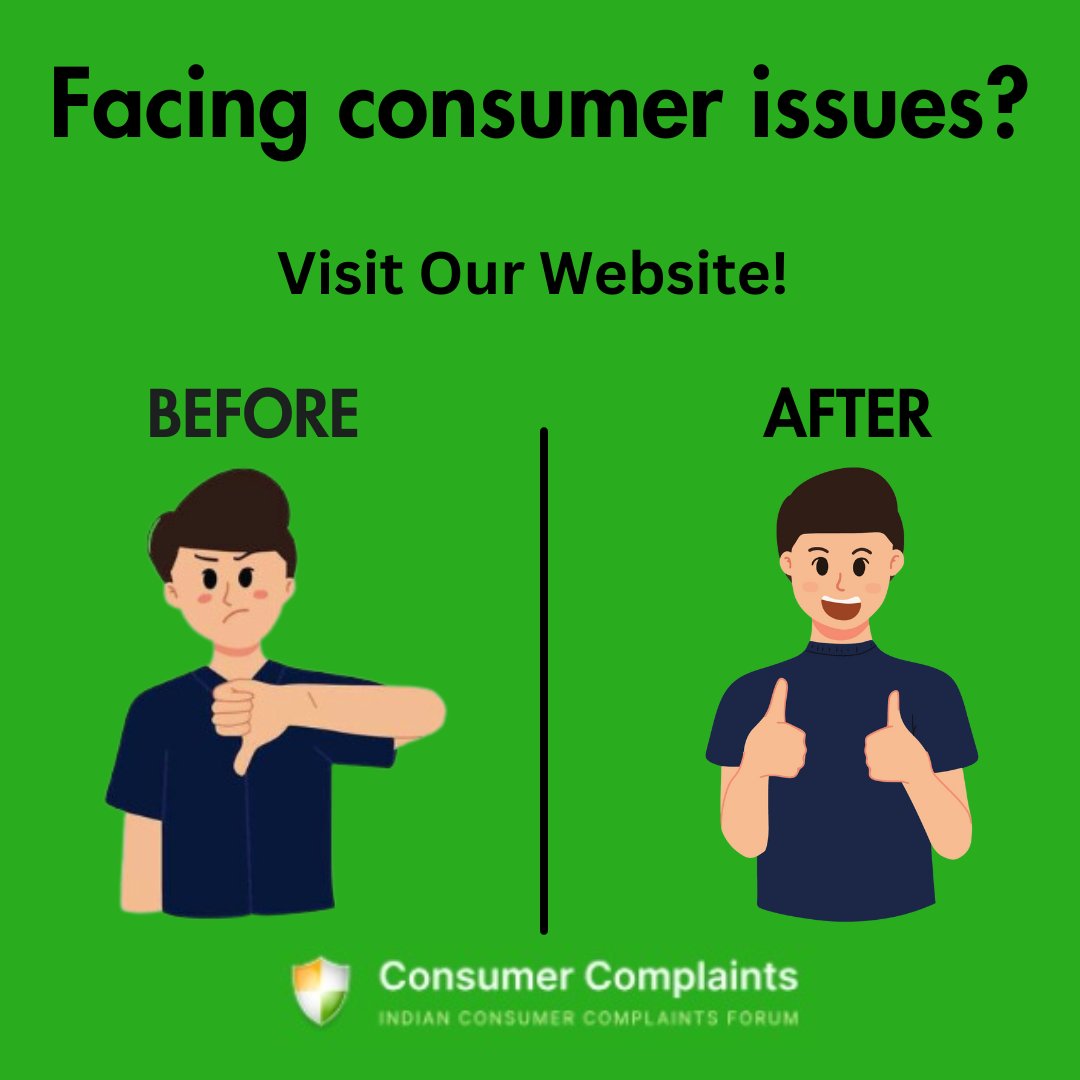 ✍️ Facing consumer issues? Write an impactful complaint on ConsumerComplaints.in Get noticed by companies Tips for effective writing Support from a community that cares Your first step to resolution starts here!➡️consumercomplaints.in #ConsumerRights #EffectiveComplaints