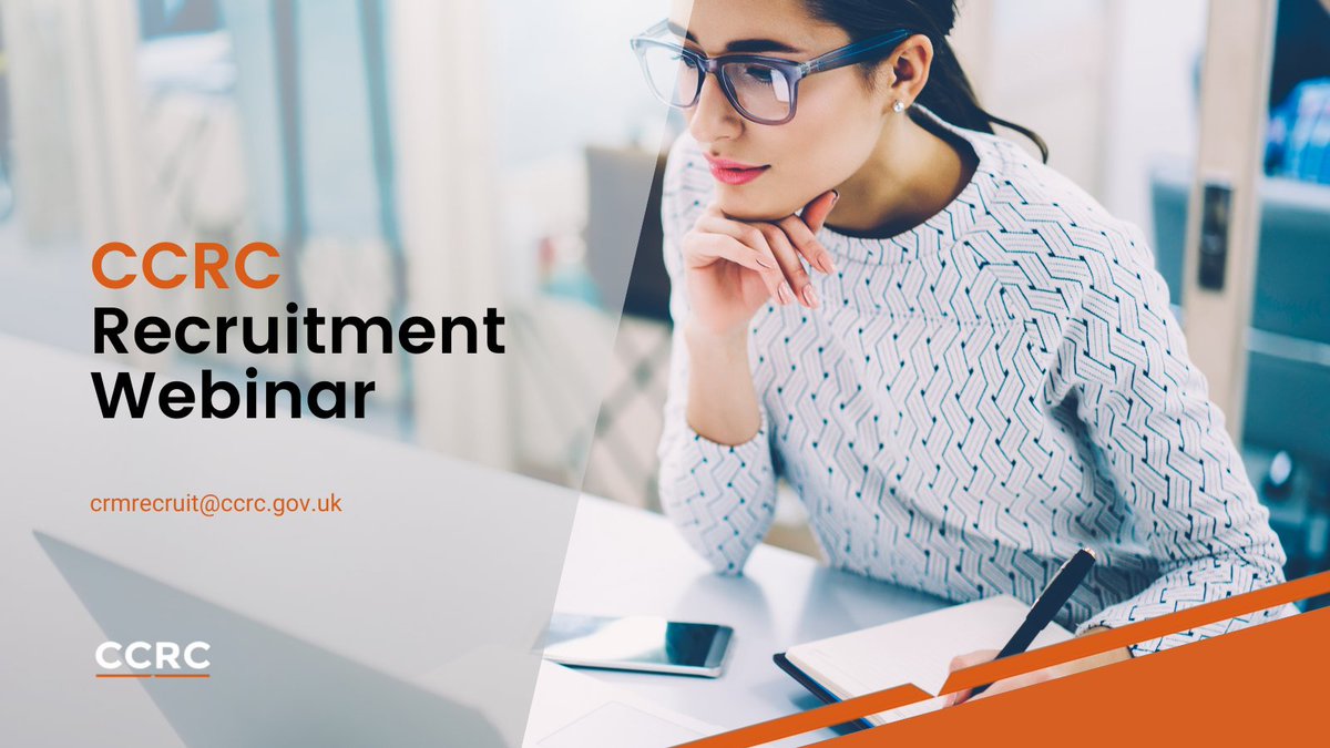 It's not too late to sign-up for our recruitment webinar tomorrow... If you're interested in applying for the CCRC Case Review Manager vacancy, find out more about the role at our webinar - 9th April 12:30pm. Email 👉 crmrecruit@ccrc.gov.uk to join #law #job #cjs #vacancy