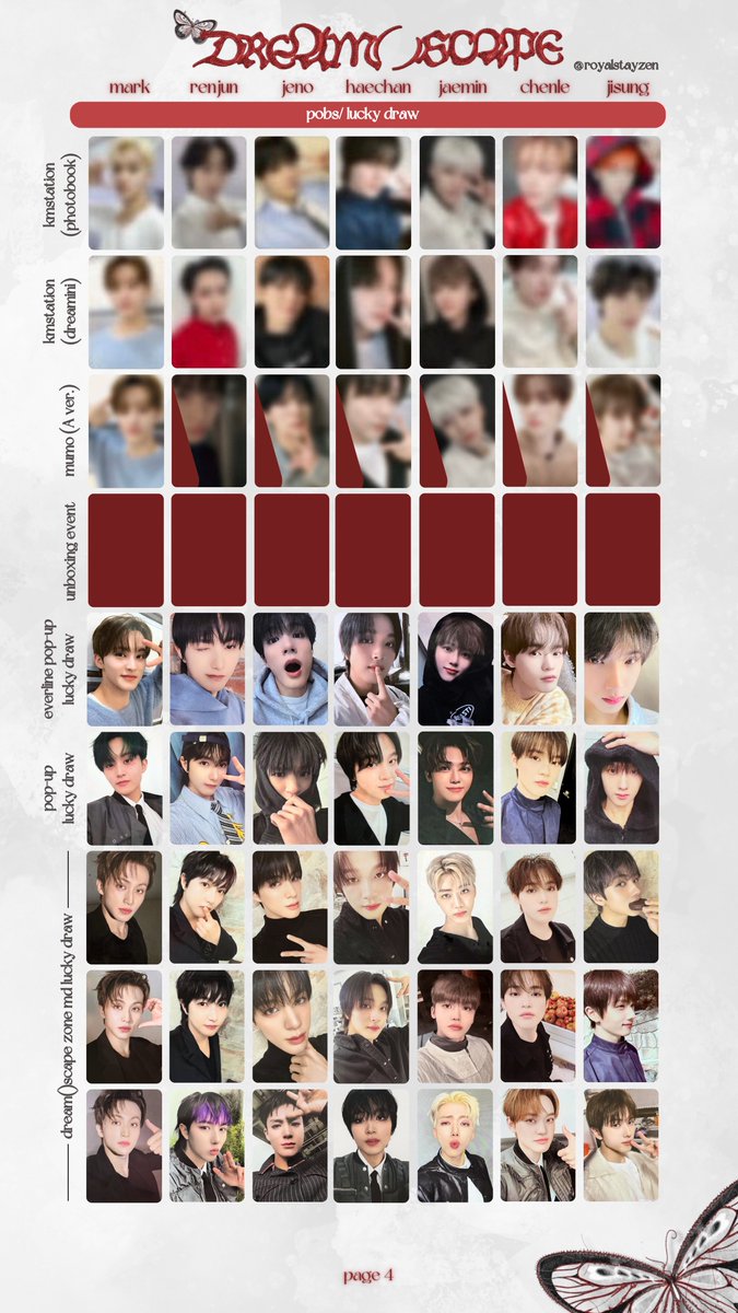 royalstayzen's tweet photo. NCT Dream 5th Mini Album
“DREAM()SCAPE” Photocard Templates
엔시티 드림 드림이스케이프 (스무디) 미니앨범 포카 리스트

0408 17:48
❤️‍🔥 Full Template (Album Cards + Exclusives + POBS + Fansign/ VC Events) 특전 미공포 팬싸
❤️‍🔥 Member Template 멤버

#NCTDREAM 
#NCTDREAM_Smoothie https://t.co/CSP38wp54f