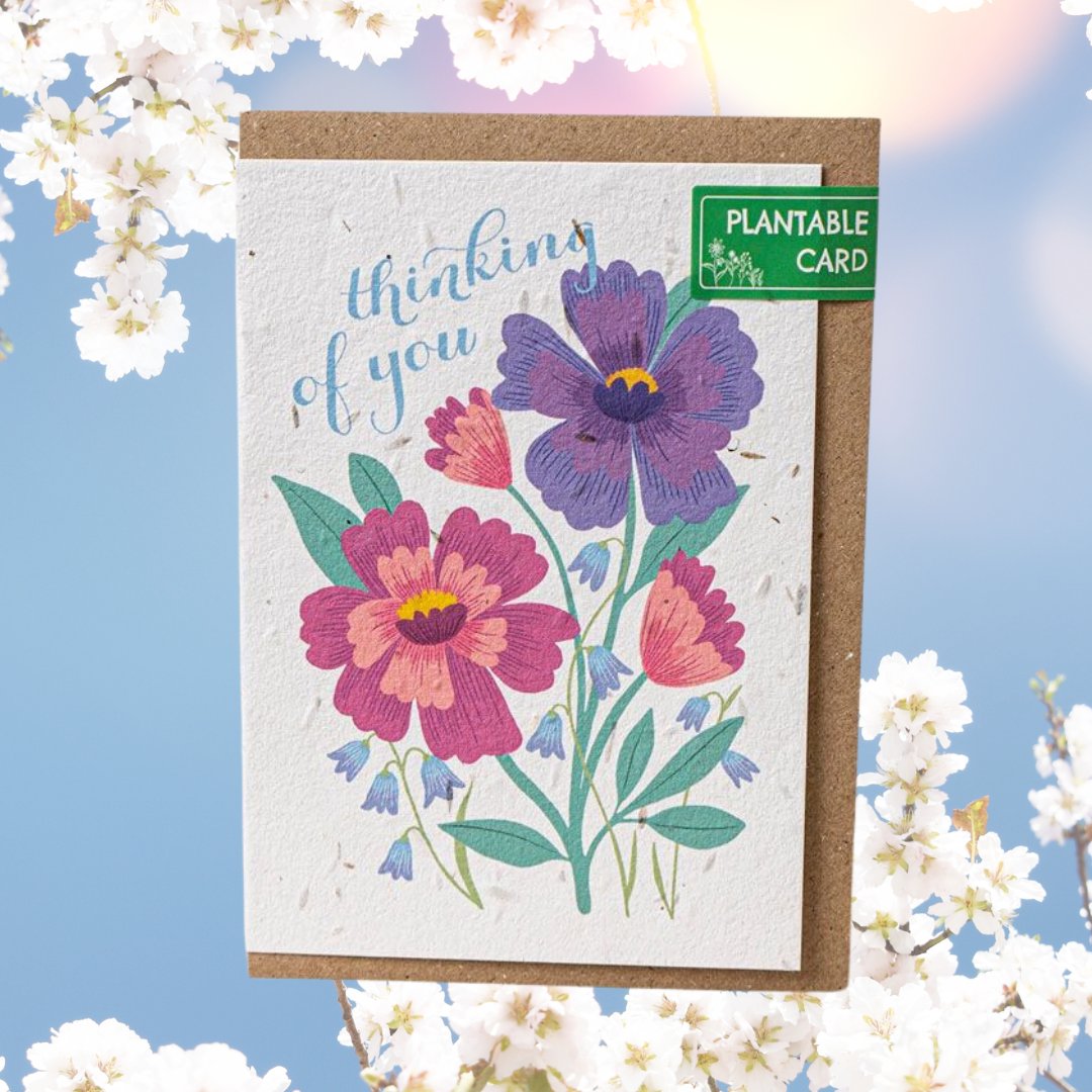 Happy Monday! These plantable cards make really thoughtful cards & gifts in one! Once you have finished with the card, plant it & wait for your wildflowers to bloom! Shop plantable cards & gifts: bit.ly/49C7Bw9 #spring #gardening #charity #plantablecards #seedcards