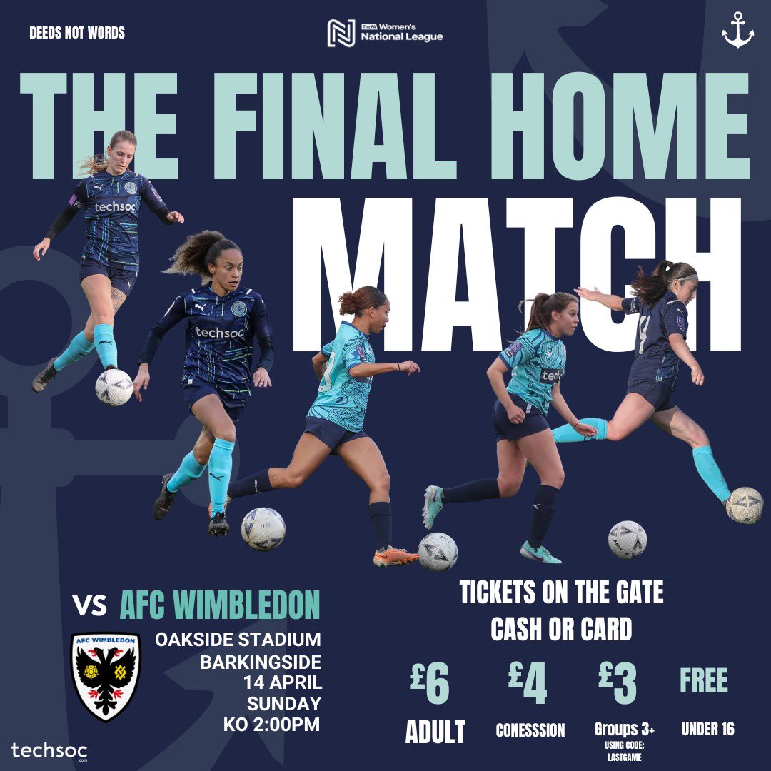 gmurphycoaching's tweet photo. 1 week to go before our final home game of the season. Get down to Oakside Stadium 
@LondonSeawardFC Vs @afcw_women @FAWNL https://t.co/MCl4u3aOG0