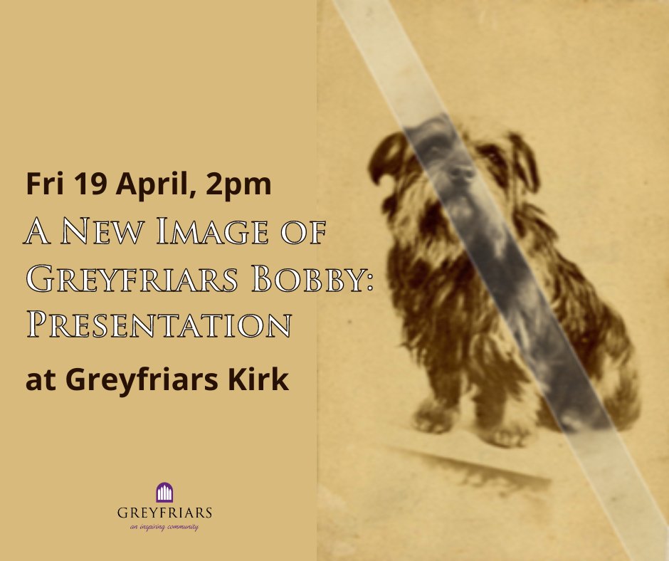 Greyfriars Kirk (@greyfriars_kirk) on Twitter photo Join us next Friday 👀 for a short presentation on the known photos of Greyfriar’s Bobby taken by Edinburgh publisher WG Patterson around 1867, followed by the unveiling of a previously unknown photograph! <a href="/DalryCemetery/">Friends of Dalry Cemetery</a> #greyfriarsbobby Join us next Friday 👀 for a short presentation on the known photos of Greyfriar’s Bobby taken by Edinburgh publisher WG Patterson around 1867, followed by the unveiling of a previously unknown photograph! <a href="/DalryCemetery/">Friends of Dalry Cemetery</a> #greyfriarsbobby