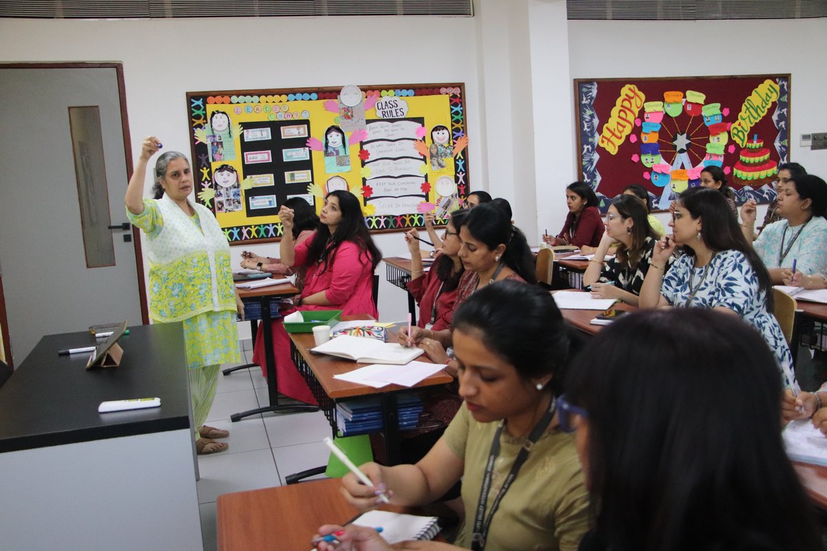 taptivalley's tweet photo. Handwriting Workshop for Pre-Primary to Grade V Teachers (First Session):

Dr. Sanjukta Sivakumar conducted the first session of a Handwriting Workshop Series on 06 April 2024. https://t.co/c6W3dpeBig