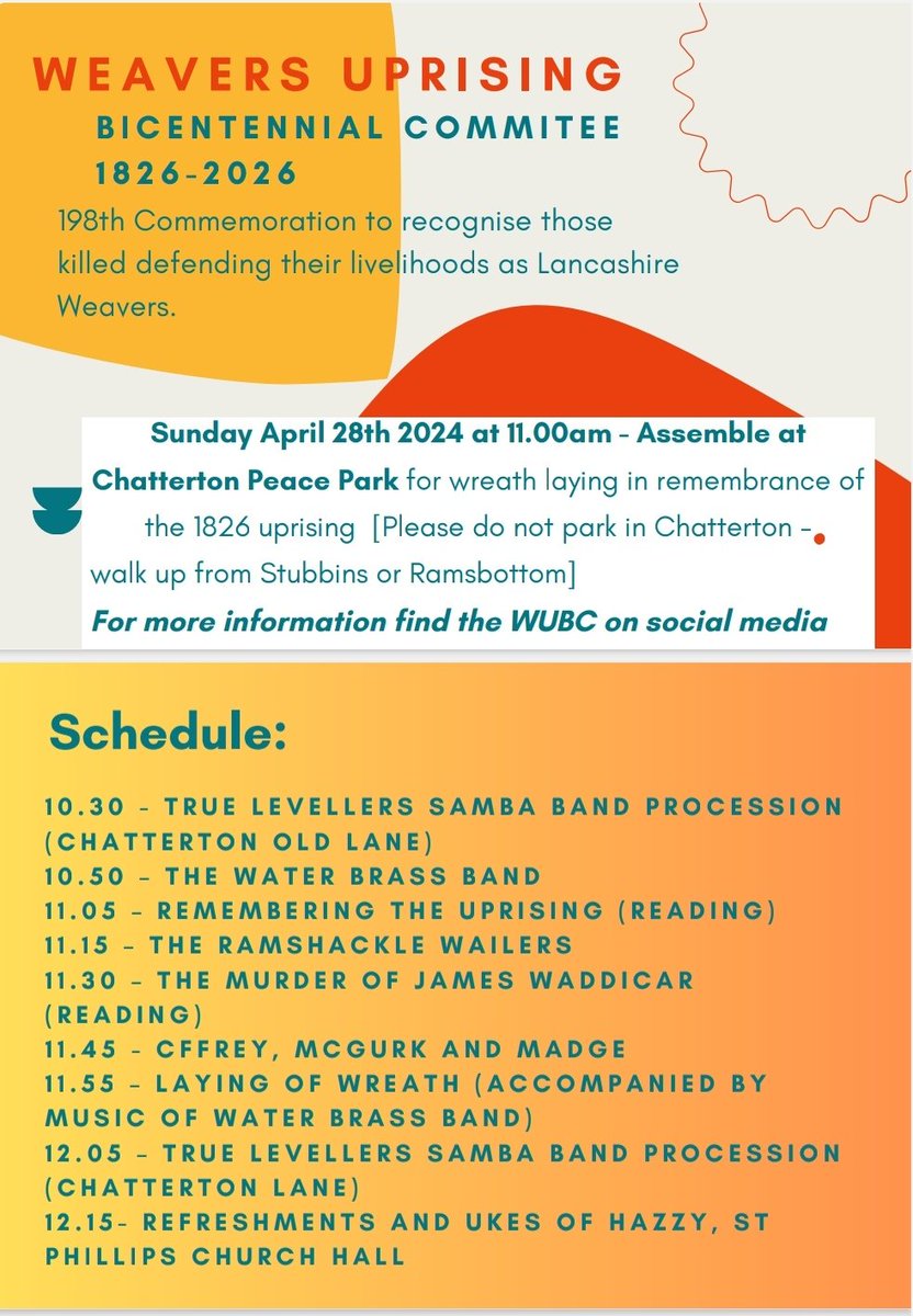 Weavers Uprising Bicentennial Committee (@uprisingweavers) on Twitter photo 