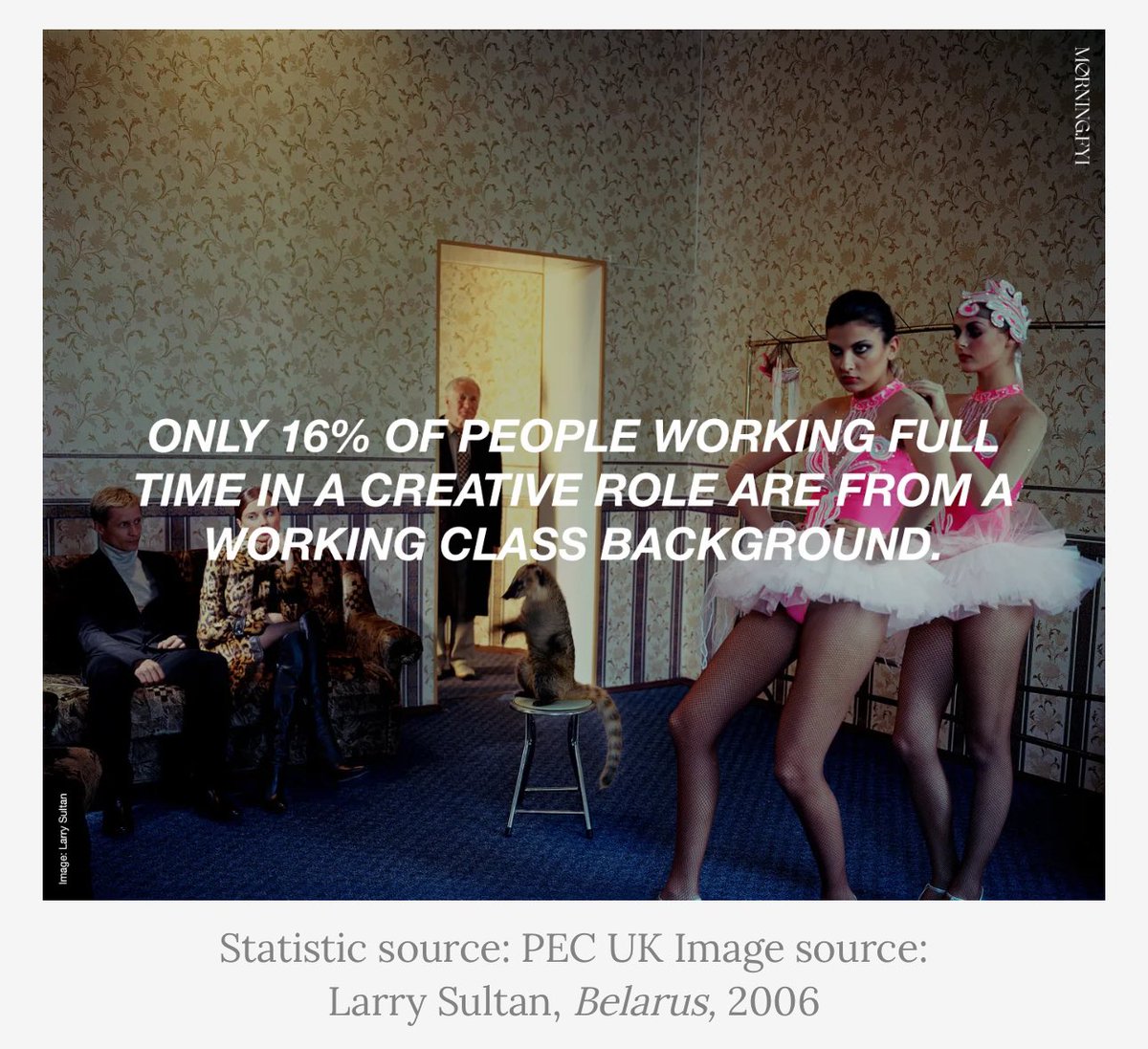 Tom Armstrong founder of Common People talking about class inequality in the creative industries 

morningfyi.substack.com/p/solving-the-…