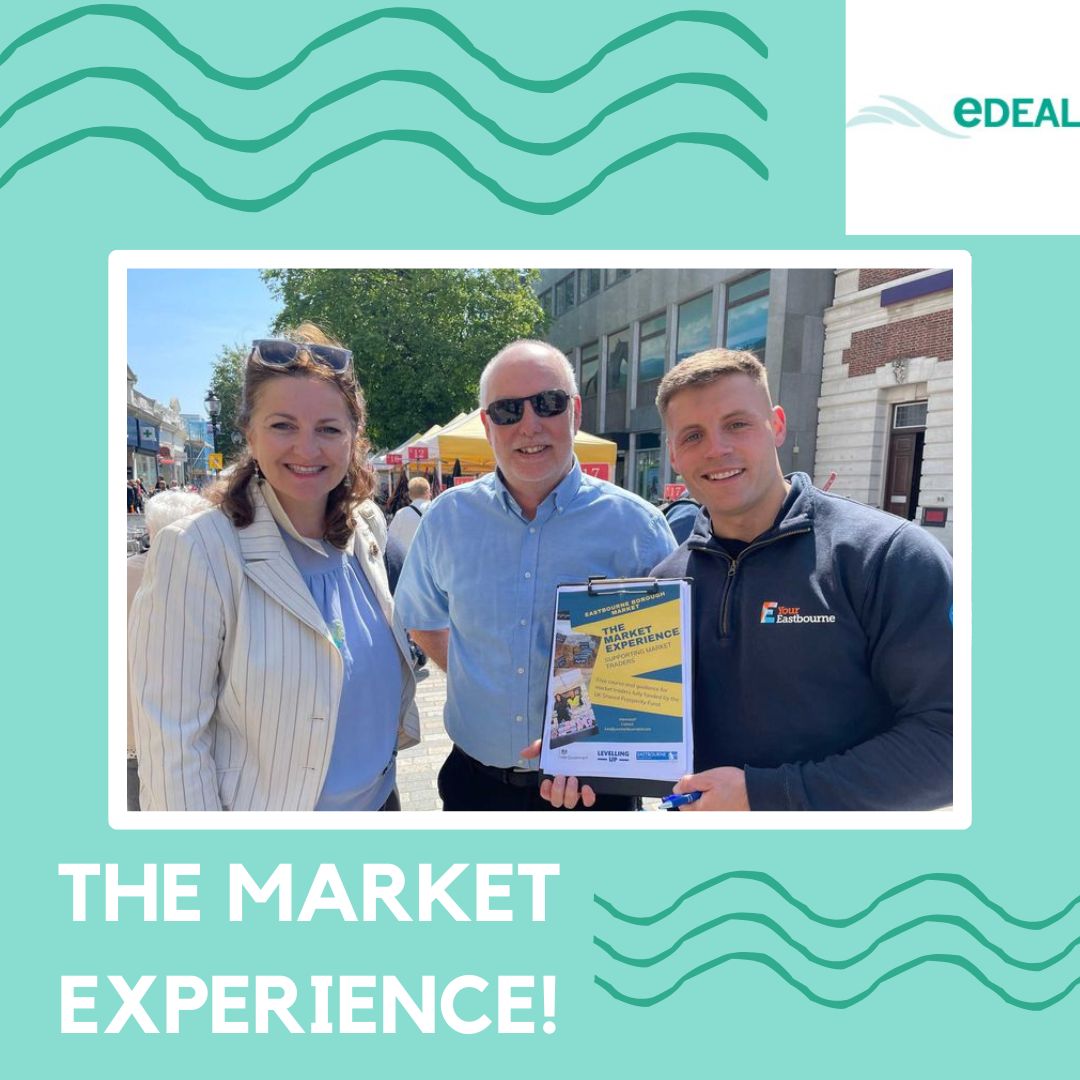 The Market Experience! ✨

This fully funded programme offers young people or fledging businesses the opportunity to launch their business idea . 😃

For more info visit: edealgroup.org/the-market-exp… 

 #eastbourne #eastbournelocal #eastbournebusiness #startup #smes #ukstartup