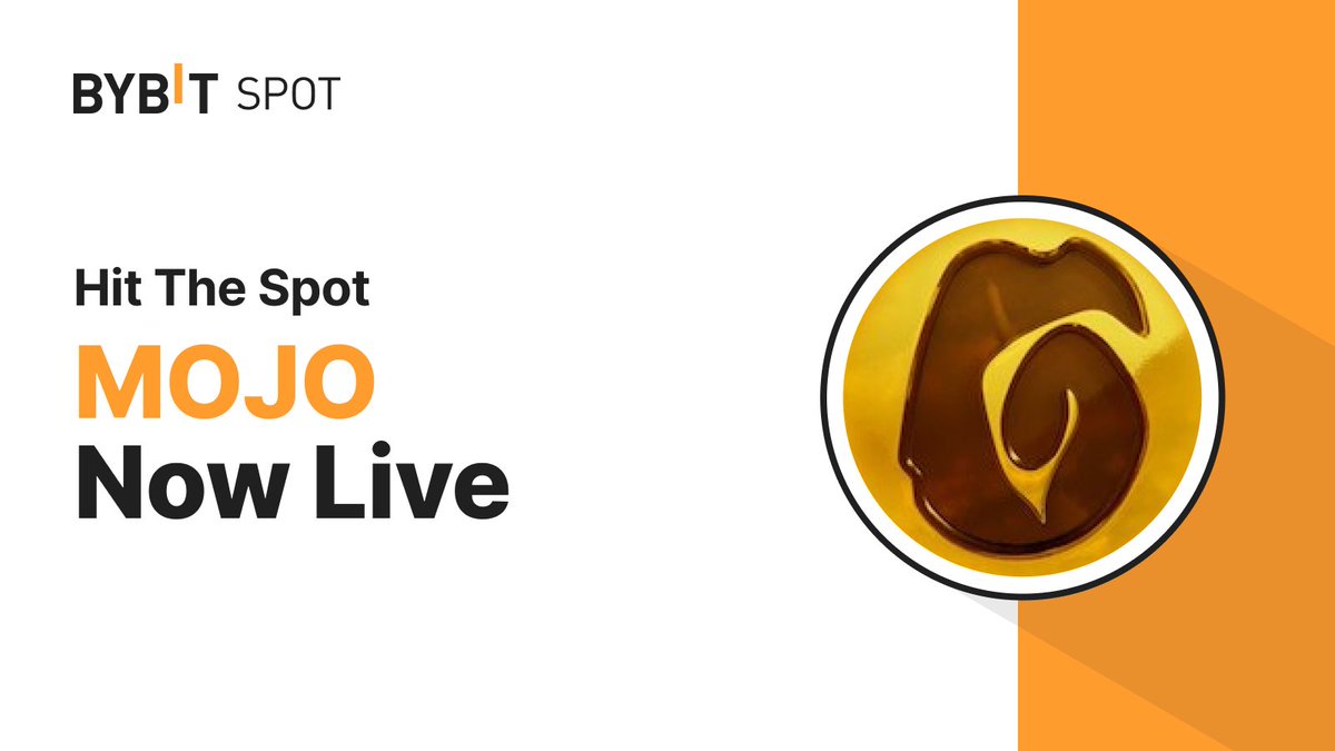 📣 $MOJO is now LIVE on #BybitSpot trading platform with @WeArePlanetMojo Stand a chance to grab a share of the 100,000 $USDC Prize Pool 💫 Learn More: i.bybit.com/1R4abzho 📈 Trade Now: i.bybit.com/2abC9cN6 #TheCryptoArk #BybitListing