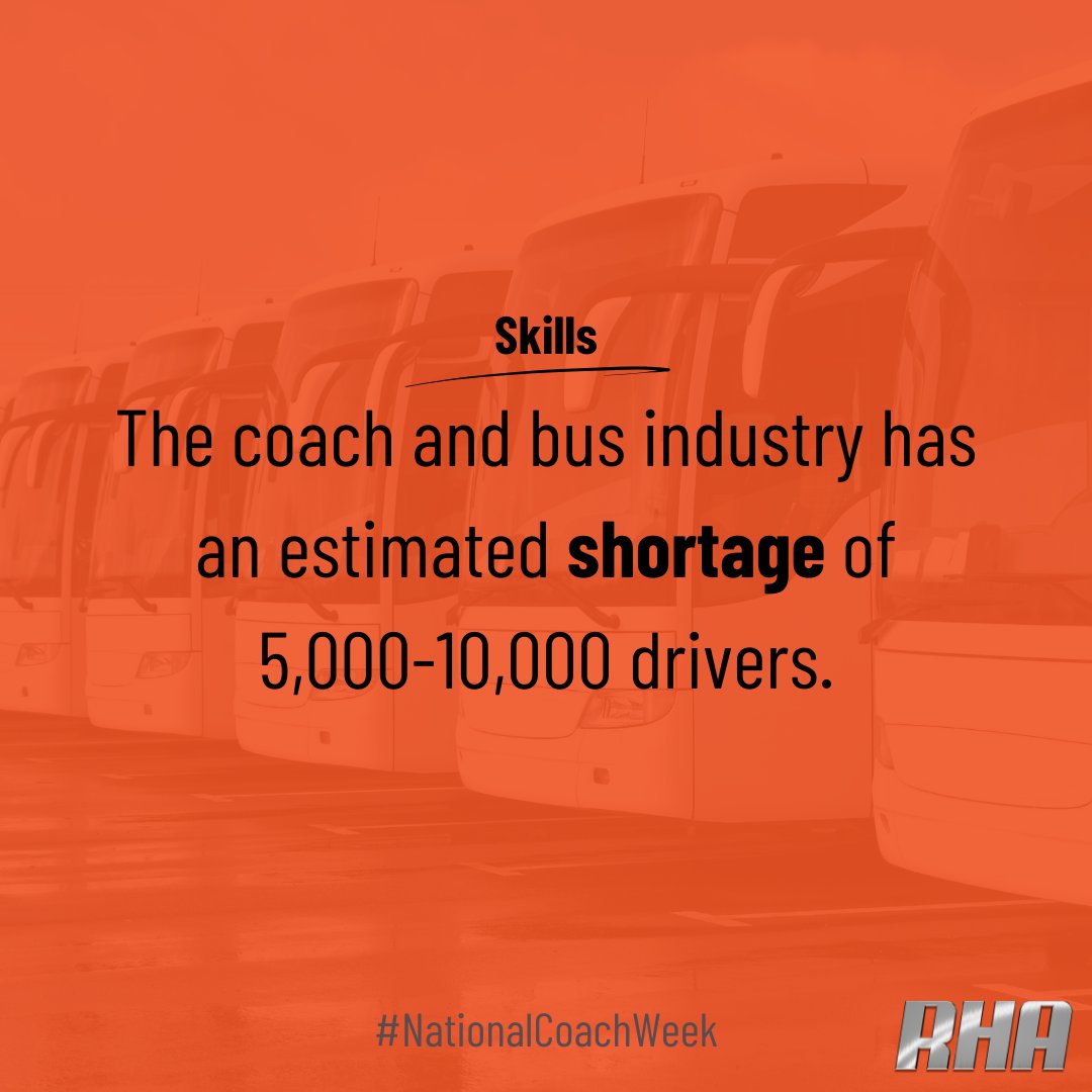 Today is the start of #NationalCoachWeek 🌟

With a focus for the week on skills, we want to highlight our recommendations for addressing the skills shortage.

Learn more in our manifesto for the coach industry ⤵️

rha.uk.net/Portals/0/Poli…