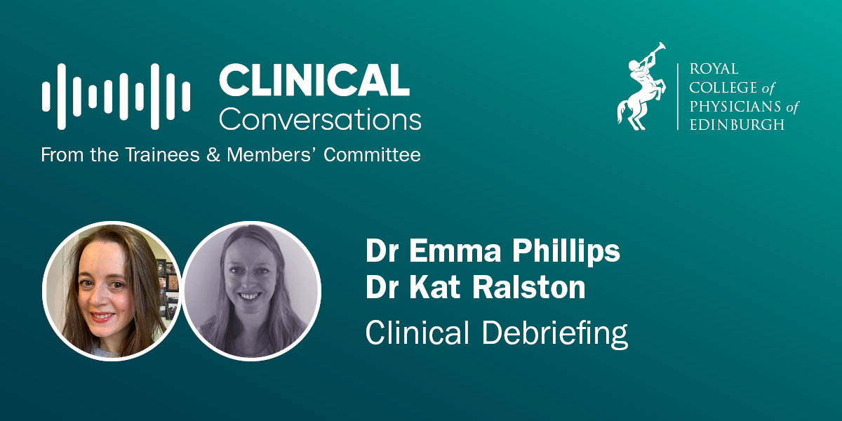 In this episode, Dr Kat Ralston @RalstonKat chats with Dr Emma Phillips @emma_c_phillips about clinical debriefing, what it is (and isn’t). They also share tips on how to embed clinical debriefing into practice. Podcast link: podcasts.rcpe.ac.uk/show/clinical-…