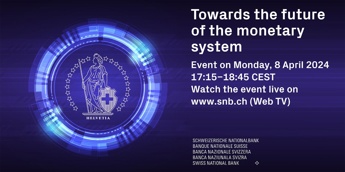 The upcoming event ‘Towards the future of the monetary system’ will include an update on Project Helvetia III followed by a panel discussion. The event will be live-streamed on our website on Monday, 8 April 2024, 17:15–18:45 CEST snb.ch/en/services-ev…