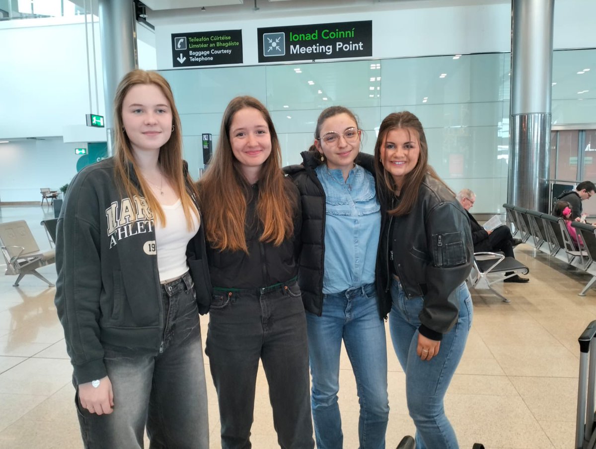 Nos élèves sont bien arrivées à Dublin et Trim pour 2 semaines d'immersion dans deux lycées irlandais ! Programme Erasmus+ 🇮🇪☘️🇪🇺<a href="/accorse/">Académie de Corse</a> <a href="/Melanie13101979/">Melanie Lozano</a>