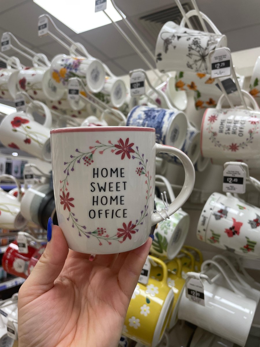 Home Sweet Home Office 🌸 Tag someone who works from home and need's this mug from The Range! 👇 

#Chatham #Medway #DocksideOutletCentre #TheRange #WFH #RemoteWorking