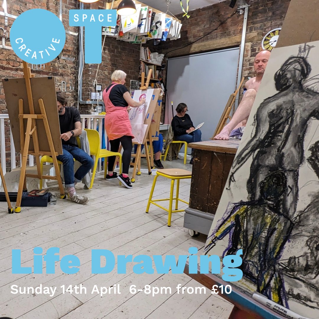 Come and join us for our monthly life drawing session. A lovely relaxed way to enjoy a Sunday evening.  Simon @chesterlifemodel will be modelling for us.

Materials provided but feel free to bring your own. Beginners welcome. Tickets from £10 

#lifedrawing #otcreativespace