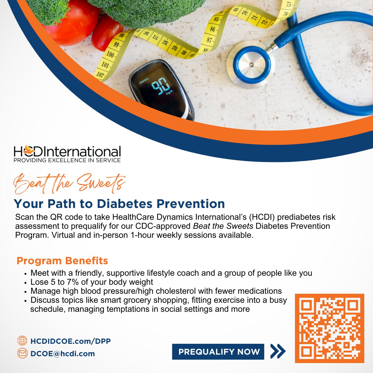 HCDI_Inc's tweet image. 🧡Begin the journey to a better you! If you&apos;re at risk of #diabetes and live in #Maryland, we encourage you to join our Beat the Sweets #DiabetesPreventionProgram. Register and get connected to an #HCDI representative today to learn more! ow.ly/x4Qi50QW5zf #prediabetes