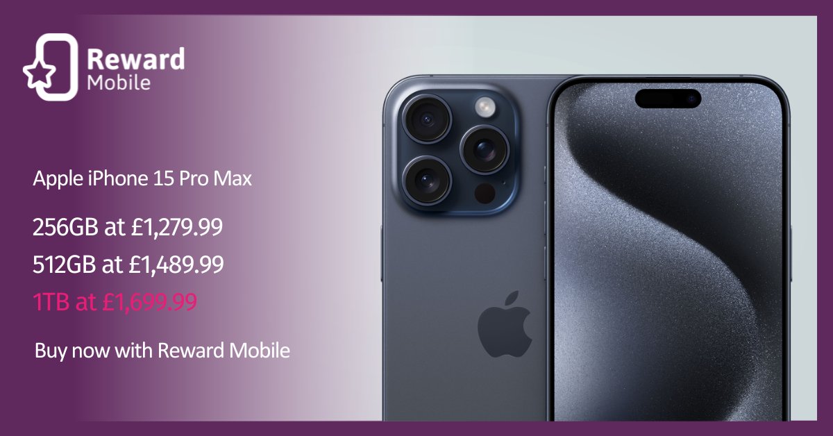 Get the iPhone 15 Pro Max with a storage capacity tailored to fit your lifestyle.

Buy now: hubs.ly/Q02s3X3l0

#iPhone15Max #stayconnected #newmobile #storage