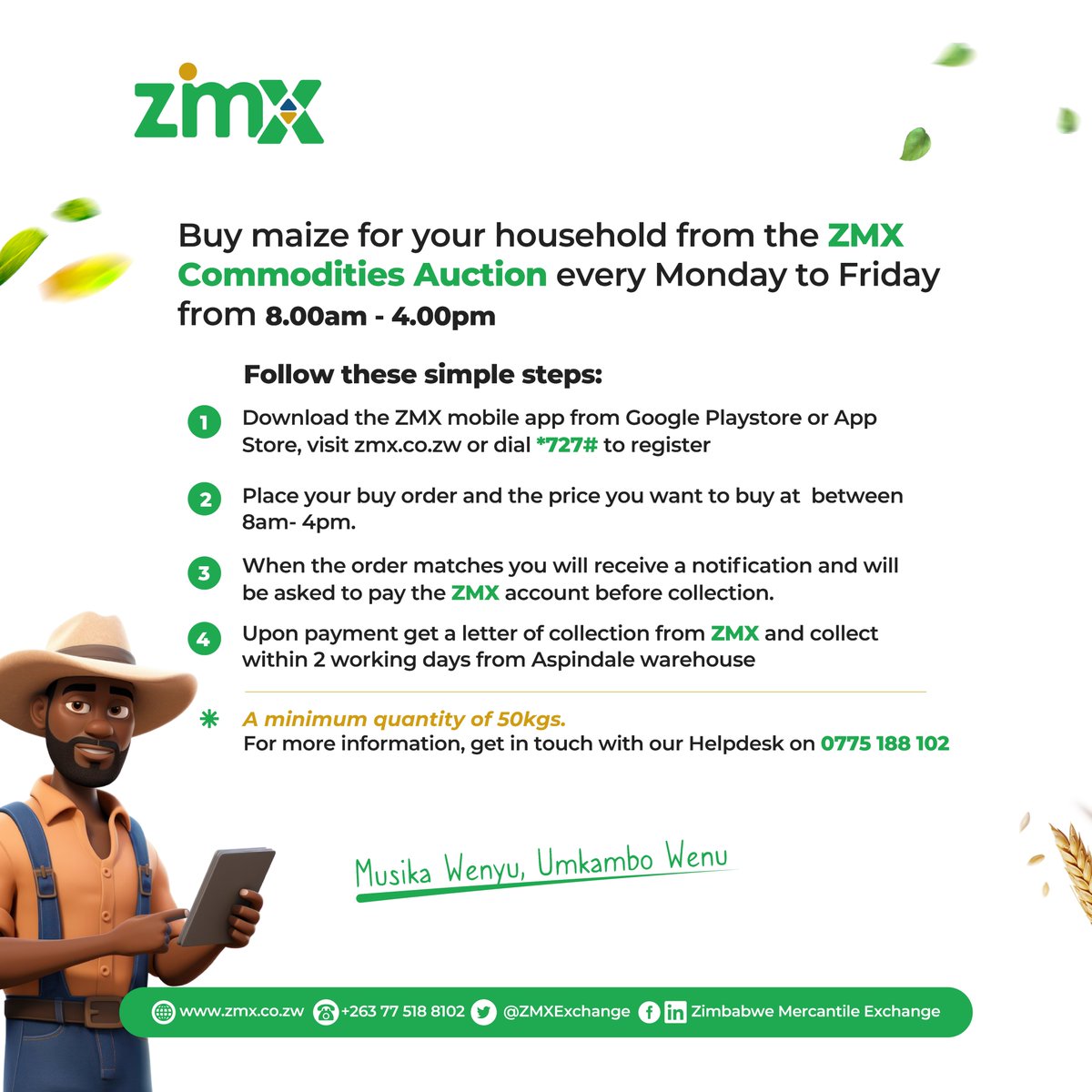 May your week be filled with abundance and success! #MusikaWenyu #Umkambowenu