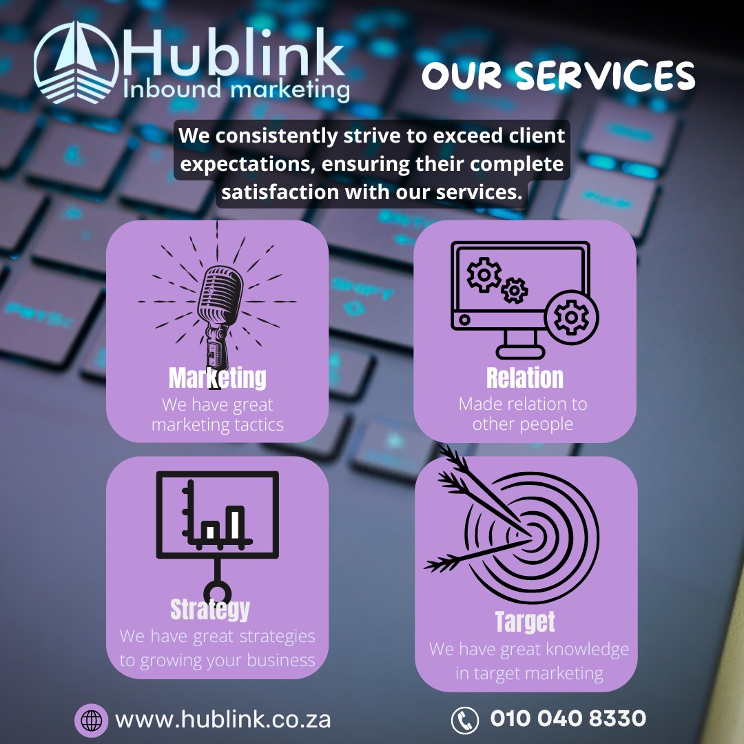 At Hublink, exceeding client expectations is our mission. Your satisfaction is our priority! 💼✨ Visit our website @ hublink.co.za or call us on: 010 040 8330#ClientSatisfaction #ServiceExcellence