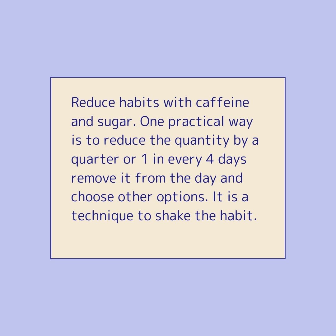 Did you know that high amounts of #Caffeine can lead to negative affects such as prolonged elevated levels of cortisol (#ChronicStress). Reducing caffeine habits can help manage stress ⬇️