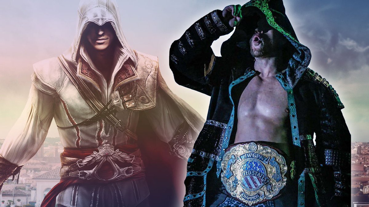 Meet Will Ospreay, a 30-year-old Assassin’s Creed fan who many consider to currently be the best professional wrestler in the world and goes by the Ezio-inspired moniker 'The Aerial Assassin.' bit.ly/3xhHfBC