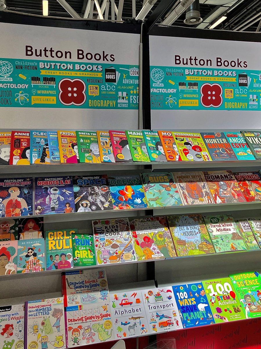 We're thrilled to be back at @BoChildrensBook sharing our great list of books. We are in Hall 25, Aisle B on the UK Publisher's Associated Stand 90. Don't be shy, come and say hi! #BCBF24 #BCBF2024 #BolognaChildrensBookFair #ButtonBooks #GMCDistribution #GMCPublications