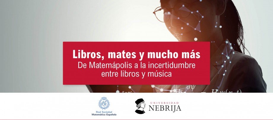 Esta tarde nos asomamos al apasionante mundo de las #matemáticas y la buena literatura. Desde las 18:00h celebraremos, junto a la <a href="/RealSocMatEsp/">RSME</a>, la jornada “Libros, Mates y mucho más” acompañados de grandísimos expertos del sector. Inscríbete aquí: ow.ly/BZju50RahJr