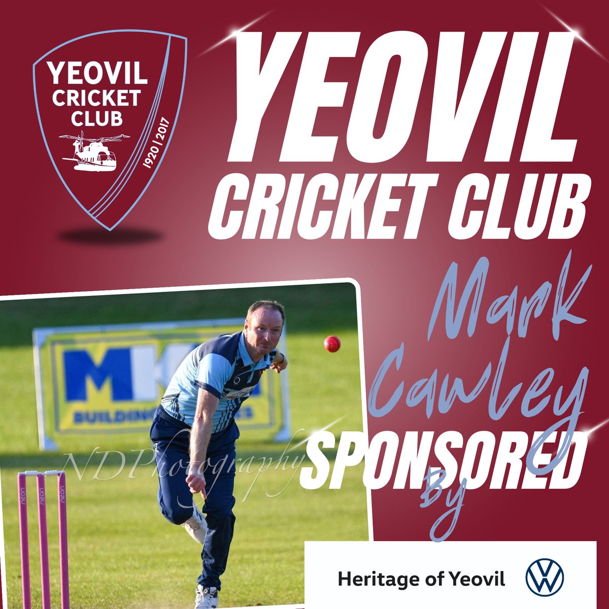 📝 Player Sponsorship 📝 This season @creepycawley9 will be sponsored by @Heritage_Autos. Thank you for your continued support! 🏏 #YCC