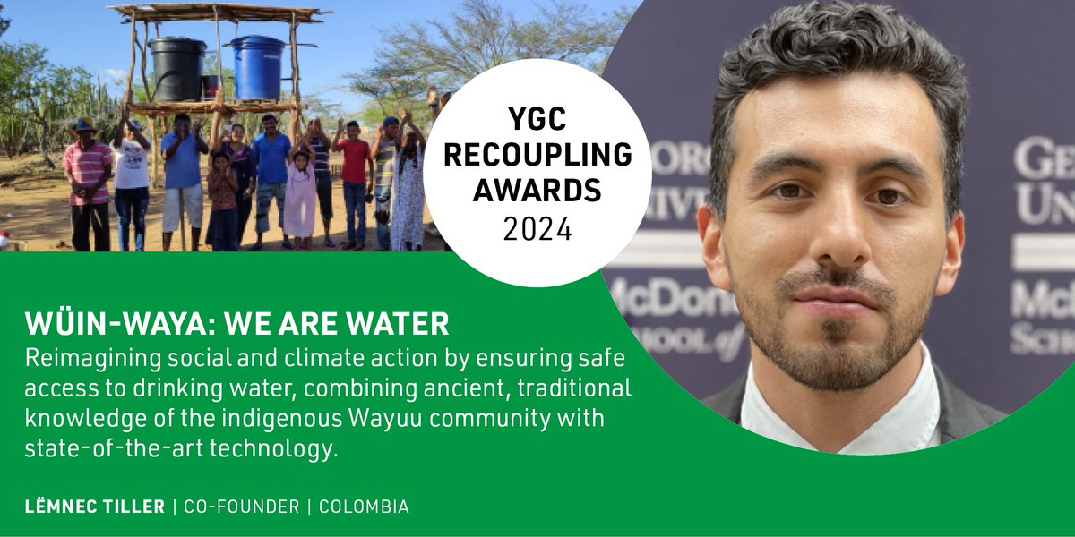 Indigenous people offer us valuable ways to address the global water crisis.💧 @TillerLemnec & his team @wayuuda enhance the quality of life for the Indigenous Wayuu community in #Colombia!💚Wüin-Waya: We Are Water ensures secure access to drinking water through pumping systems.