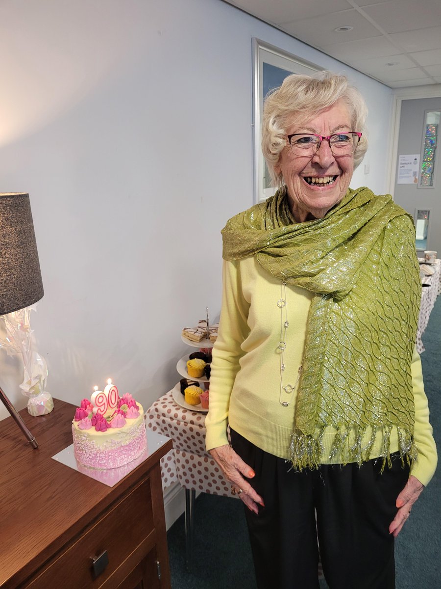 Happy 90th birthday to our lovely resident Barbara who lives at our #ExtraCare scheme in #Newcastle!! 🥳🎈

Barbara spent the day with friends and family eating lots of cake and smiling from ear to ear! 🎂😁

#Birthday #Celebrations #OlderPeople
#Housing #UKHousing #ExtraCare