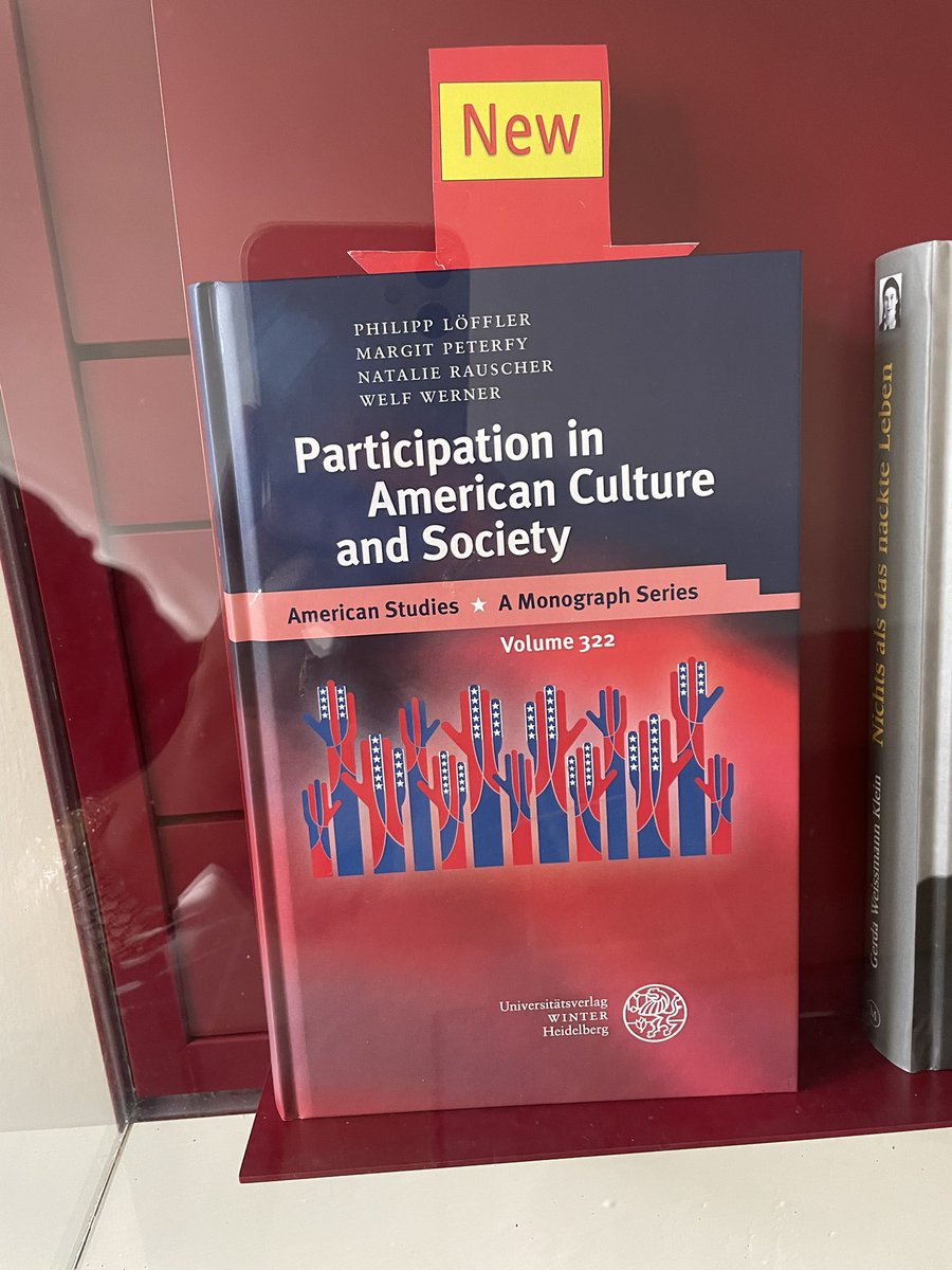 📚New Book Alert Our showcase just had a new addition with the publication of “Participation in American Culture and Society” published with @winterverlag