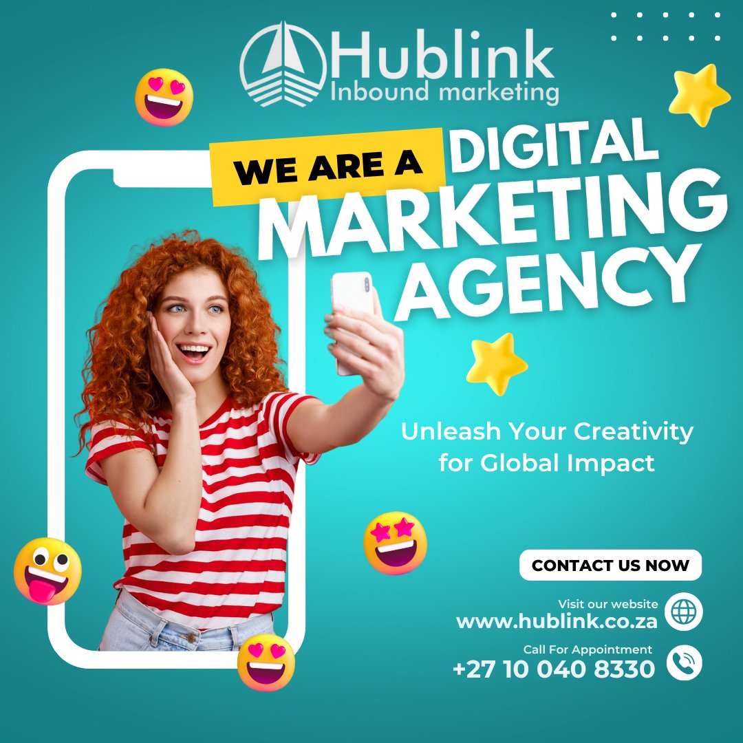 Set your creativity free and make waves on a global scale! 🌍💡 Let's make an impact together. Visit our website @ hublink.co.za or call us on: 010 040 8330#CreativityUnleashed #GlobalImpact