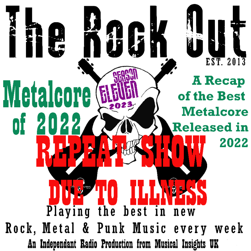 Due to #illness, I am giving you all the chance to hear the Best of 2022 #Metalcore show again! Tuesday 7pm(PDT) - Radio KSCR Wednesday 10pm (BST) - DCR 104.9FM Thursday 6pm (BST) - Sandwich Internet Radio I'll be back next week with a normal #show and plenty of new #music!