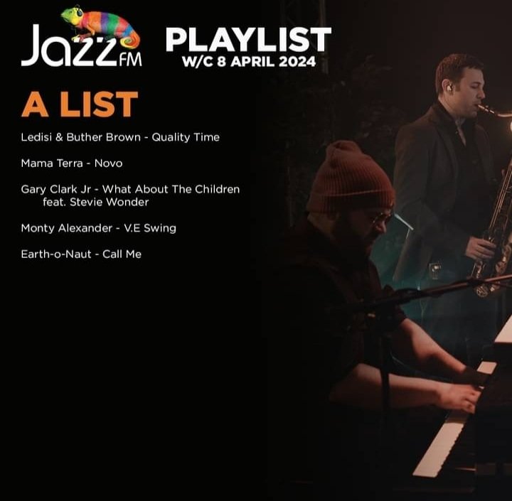Those beautiful humans at <a href="/jazzfm/">Jazz FM</a> have included my track 'Call Me' on their A-List playlist again this week
Thank you!