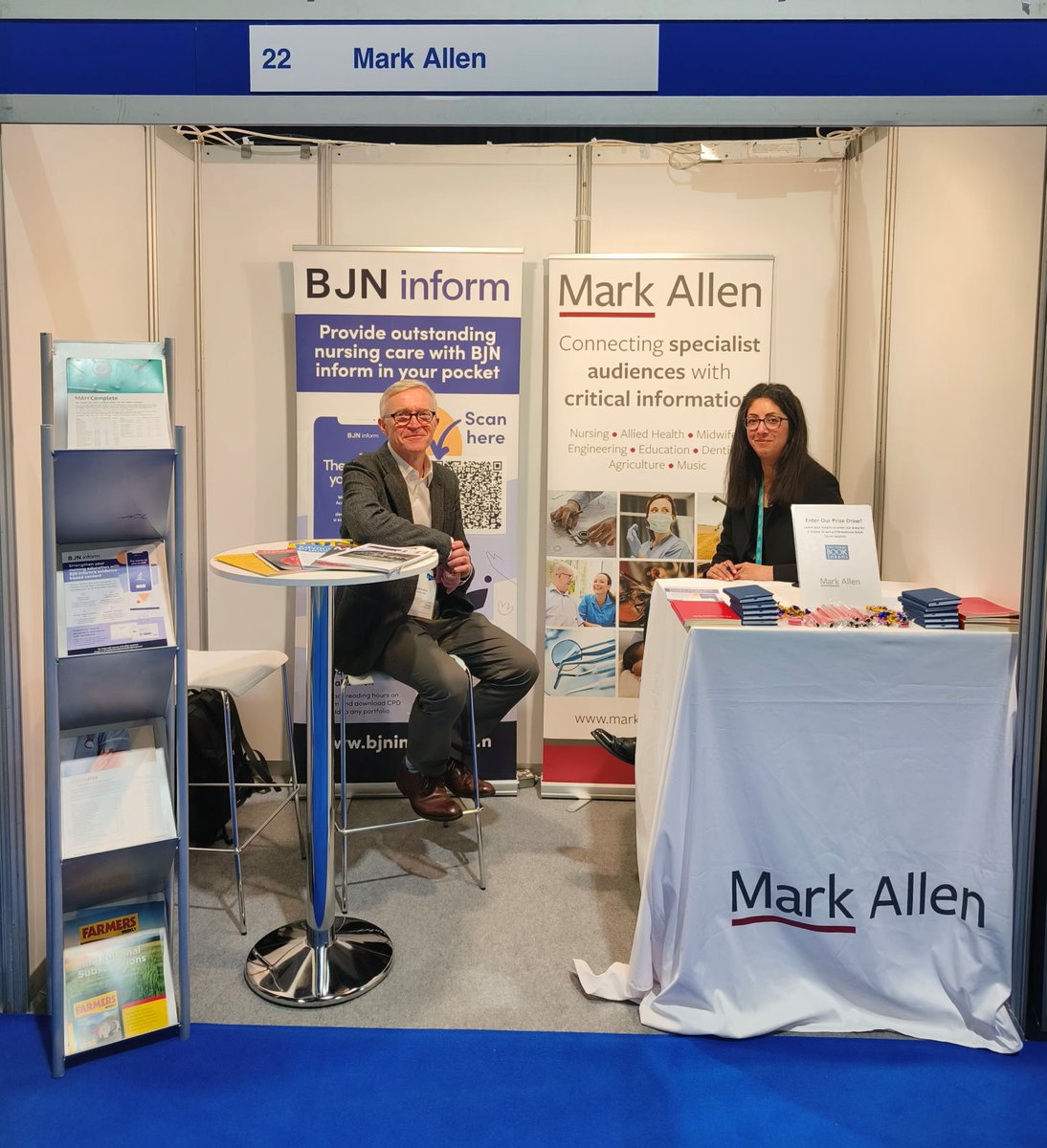 Are you at @UKSG Annual Conference and Exhibition 2024?

Drop by at booth 22, enter our prize draw, and learn how @MA_Healthcare and @MarkAllenGroup can support your information needs and professional development.

#UKSG2024 #ScholarlyCommunication #Nursing #Education #Research