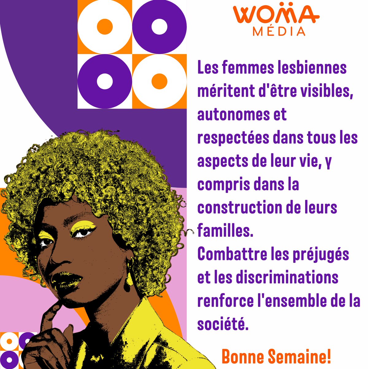 #womamedia
#lbtq
#moisdavril
#visibilitélesbienne
#nouvellesemaine