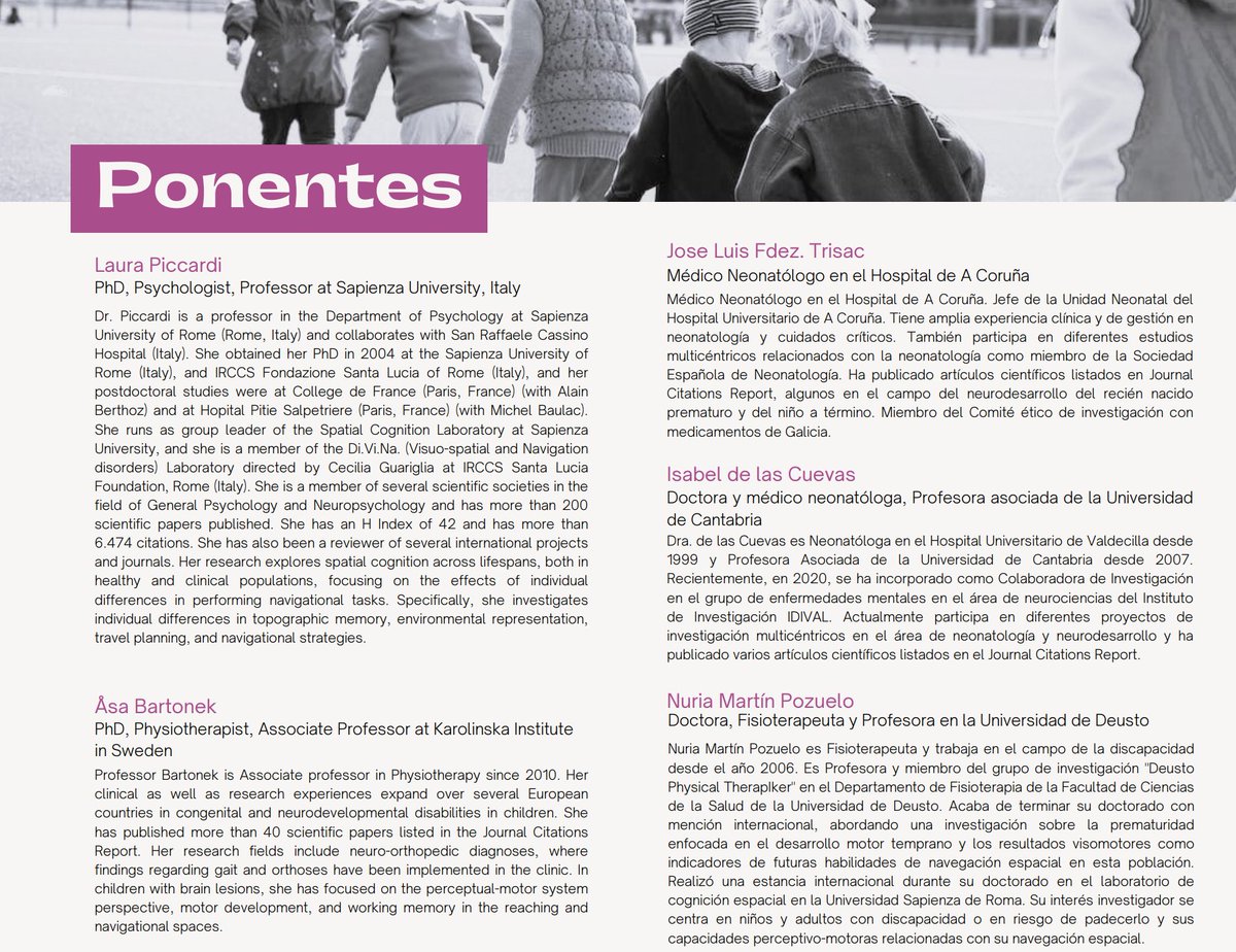 ireenegonzalez's tweet photo. «Spatial Navigation: what do we know about it in childhood?».

No te pierdas estas jornadas el próximo 20 de abril, de 9 a 18h, en la Facultad de Fisioterapia de la Universidad de A Coruña.

Puedes inscribirte en este enlace (inscripción gratuita):

https://t.co/nvmKxCcVor. https://t.co/0nULGLzkoK