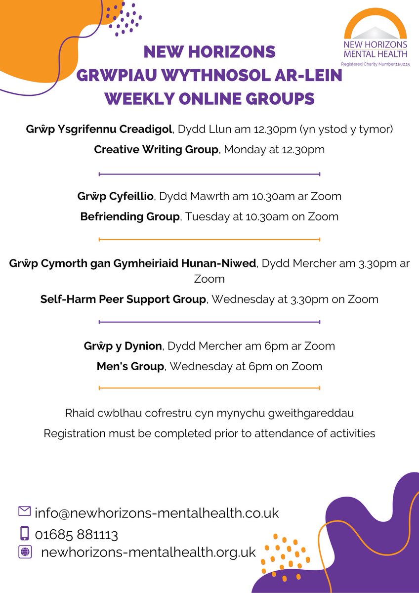 Hey everyone! We're excited to invite you to our weekly online mental health groups. Don't hesitate to reach out if you have any questions or need more information. We're here to support you on your mental health journey! #MentalHealthMatters #SupportGroup #YouAreNotAlone