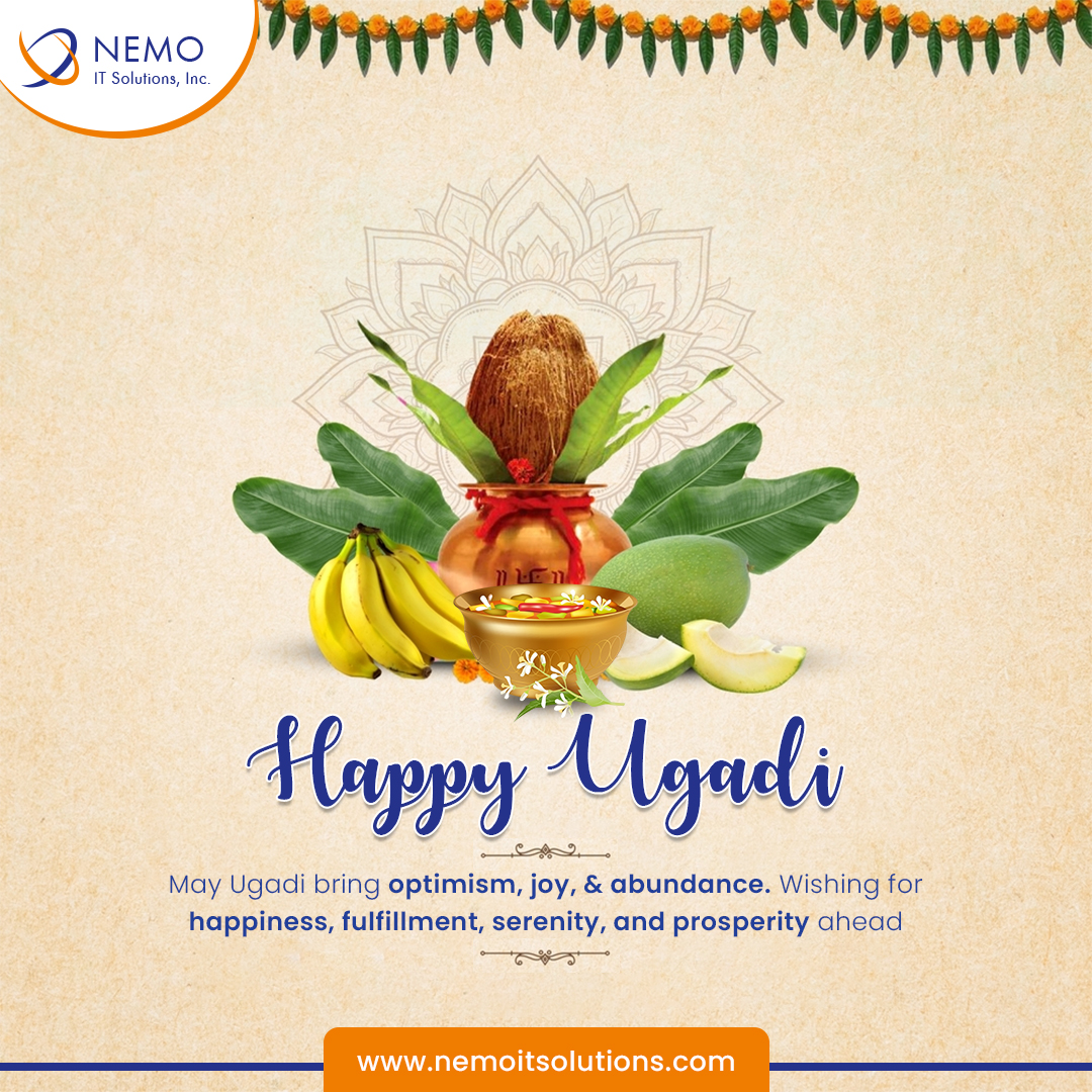 @nemoitsolutions Wishing You A Happy Ugadi... 💐 #ugadi #gudipadwa #newyear #HappyUgadi #festival #hindunewyear #ugadispecial #festivallife #festivalvibes #ugadi2024