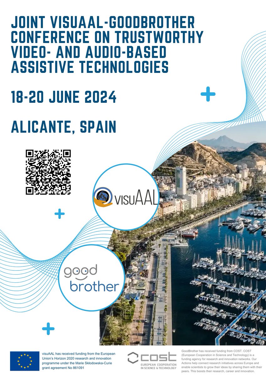 GoodBrother COST Action (@goodbrothercost) on Twitter photo The deadline for the Joint <a href="/visuAAL_ITN/">visuAAL</a>-<a href="/GoodBrotherCOST/">GoodBrother COST Action</a> Conference on trustworthy video- and audio-based assistive technologies has been extended until 19 April. 
More information at goodbrother.eu/conferences/jo… The deadline for the Joint <a href="/visuAAL_ITN/">visuAAL</a>-<a href="/GoodBrotherCOST/">GoodBrother COST Action</a> Conference on trustworthy video- and audio-based assistive technologies has been extended until 19 April. 
More information at goodbrother.eu/conferences/jo…