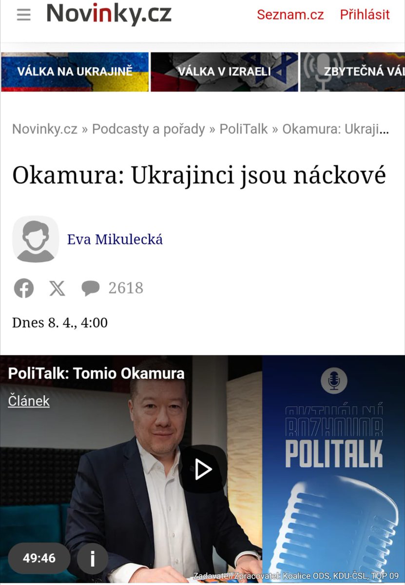 Naprostá většina Ukrajinců u nás jsou slušní pracovití lidé. Jejich krajané a příbuzní na Ukrajině brání svoji zemi a tím i nás před Putinem jako praví vlastenci. To je důvod, proč jim tlučhuba @tomio_cz a jeho prokremelská SPD nemůže přijít na jméno.