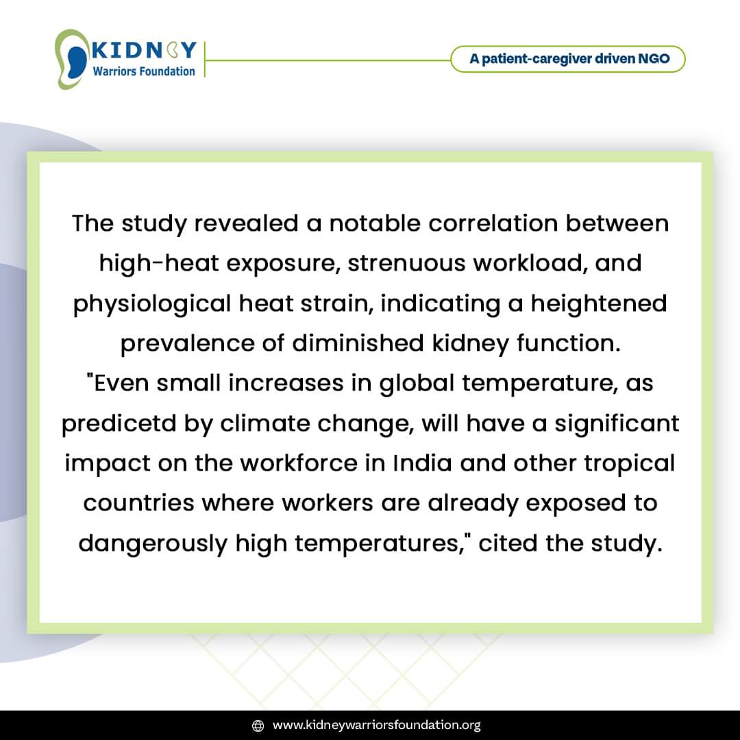 🌡️ Very important information alert! A recent study has uncovered a significant correlation between high-heat exposure, strenuous workload, and physiological heat strain, leading to a heightened prevalence of diminished #kidneyunction. #ClimateChange thesouthfirst.com/health/heat-wa…