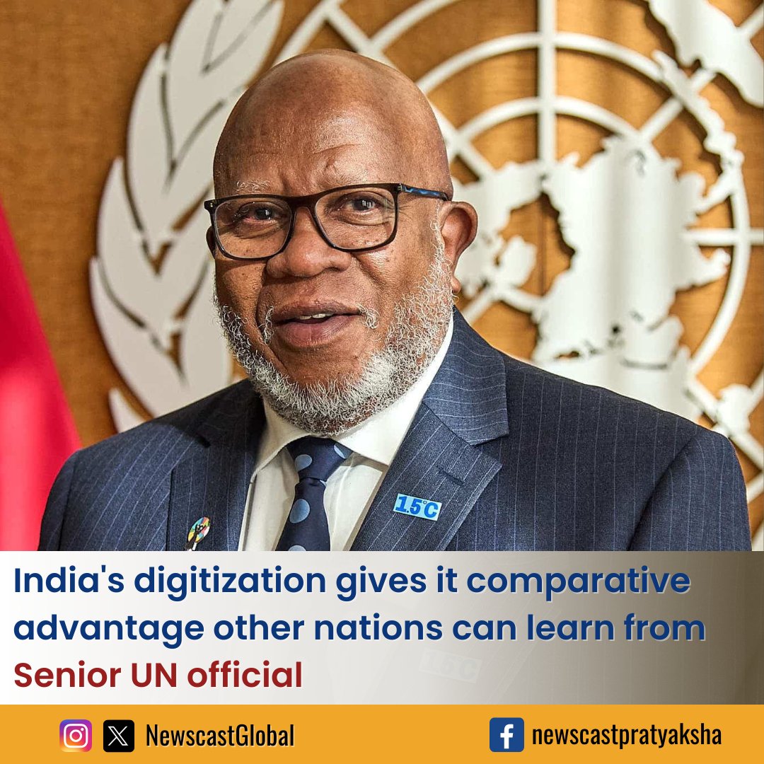 .@UN_PGA #DennisFrancis lauds #India's extensive #digitalization, helping achieve financial inclusion & #PovertyReduction. Following EAM @DrSJaishankar's firm rebuttal to UN Secretary-General's remarks on #IndianElections, Francis's praise of India is noteworthy.