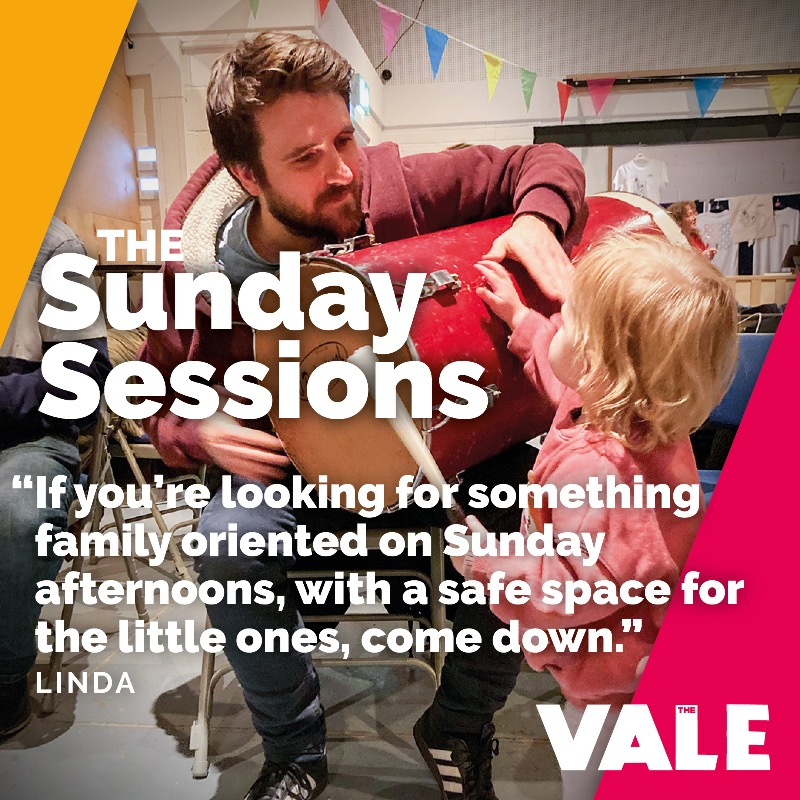 🎵 Sunday Sessions: Monthly 1-4pm, next Sun 14 April. Enjoy live music and a well-stocked bar in a family-friendly environment. Chilled sound levels, and percussion instruments to jam along with the musicians. Free entry. #SundaySessions #TheVale #Carnival #BrazilianMusic 🥁