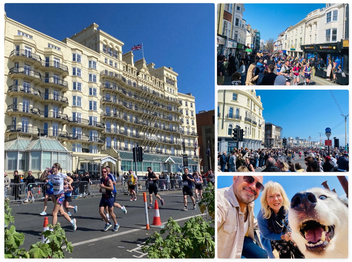 Congrats everyone who participated & organised @BrightonMarathn on Sunday. Inspiring to see so many runners raising money for good causes. Added bonus to grab a coffee with The Mayor @jacquelquinn & Benji the husky to discuss some local animal welfare ideas too! #BrightonMarathon
